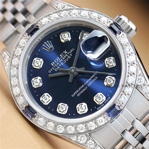 blue gold women's rolex watch|authentic rolex watches for women.